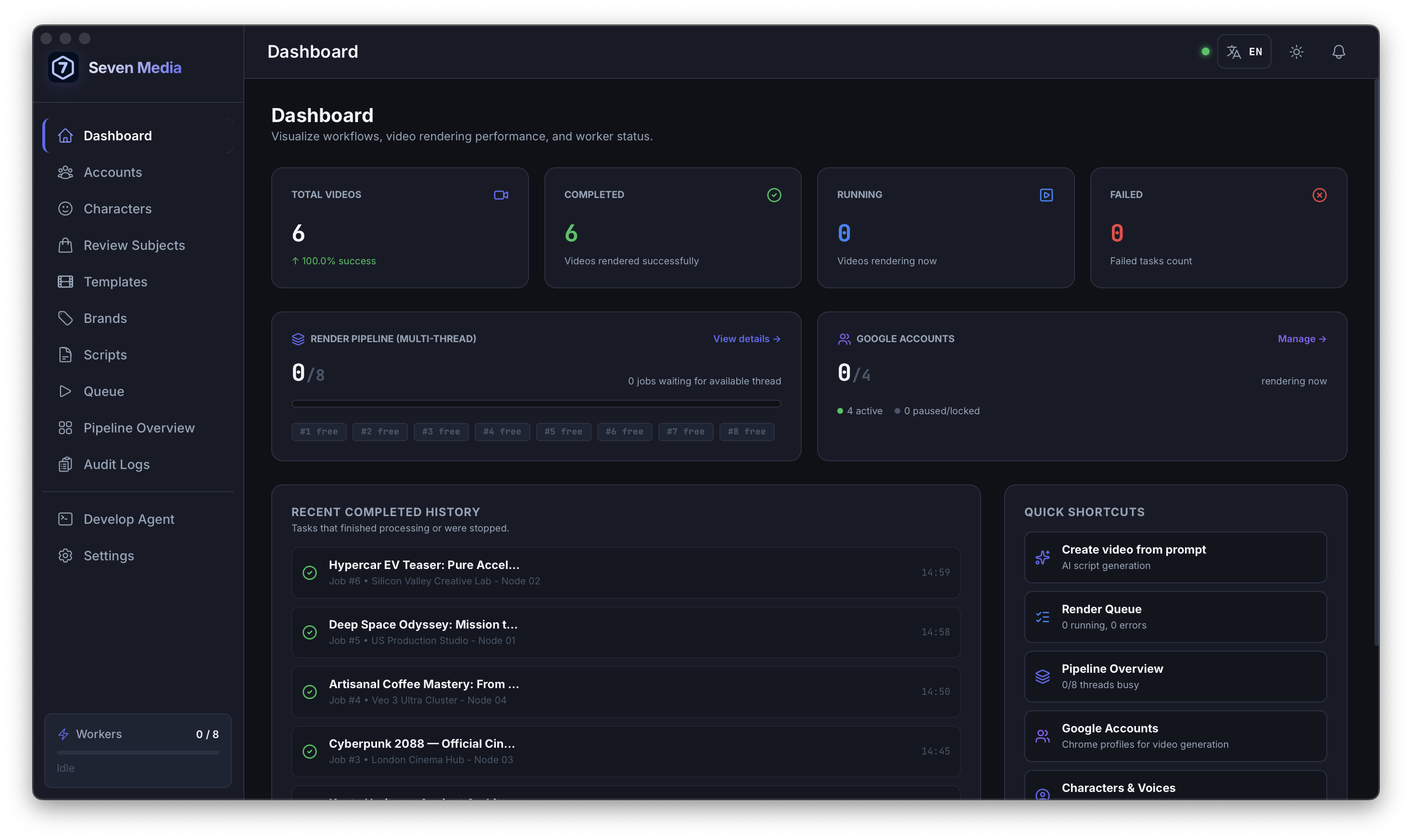 Seven Media Interface